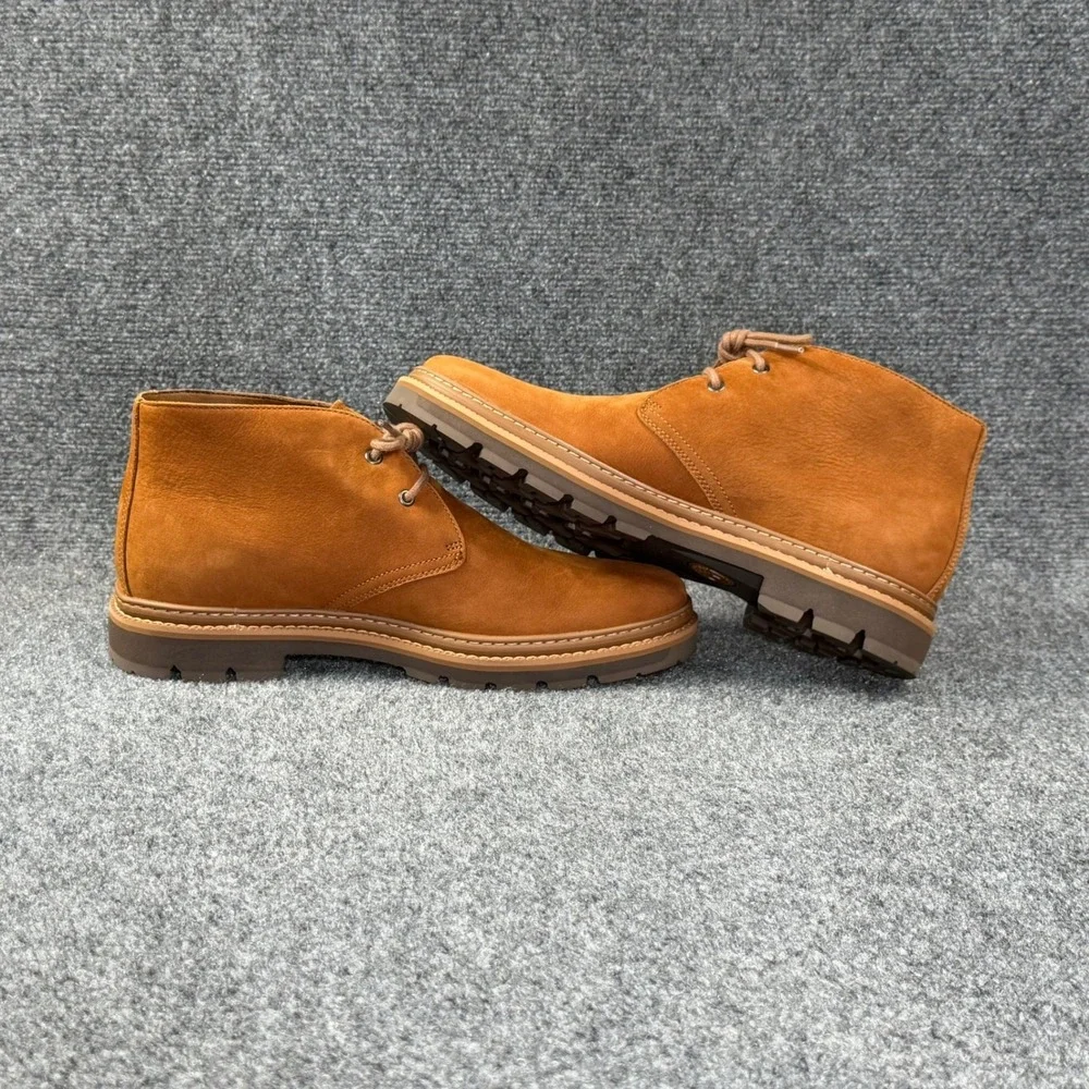 Timberland Port Union Chukka Boots Men's 9 Brown Leather Waterproof Classic Shoe